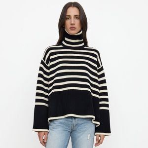 COPY - -NEW TOTEME Signature Stripe Rollneck Sweater